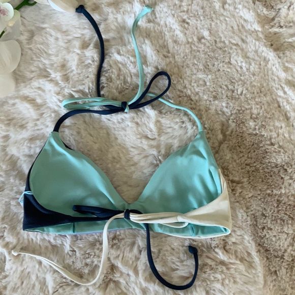 NWOT L*Space Bikini Top Sea Glass Size S - Picture 3 of 4